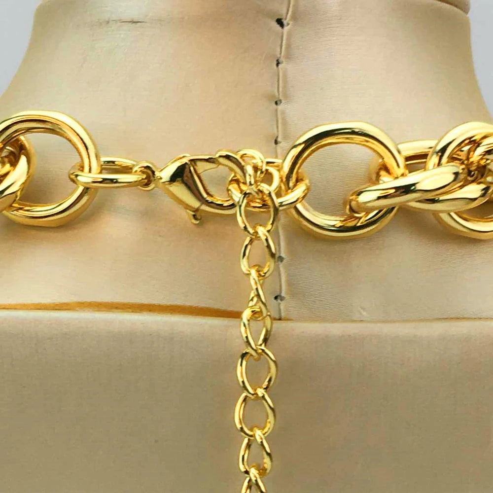 Unique Chain Brazilian Jewelry Sets for Women Party Gift