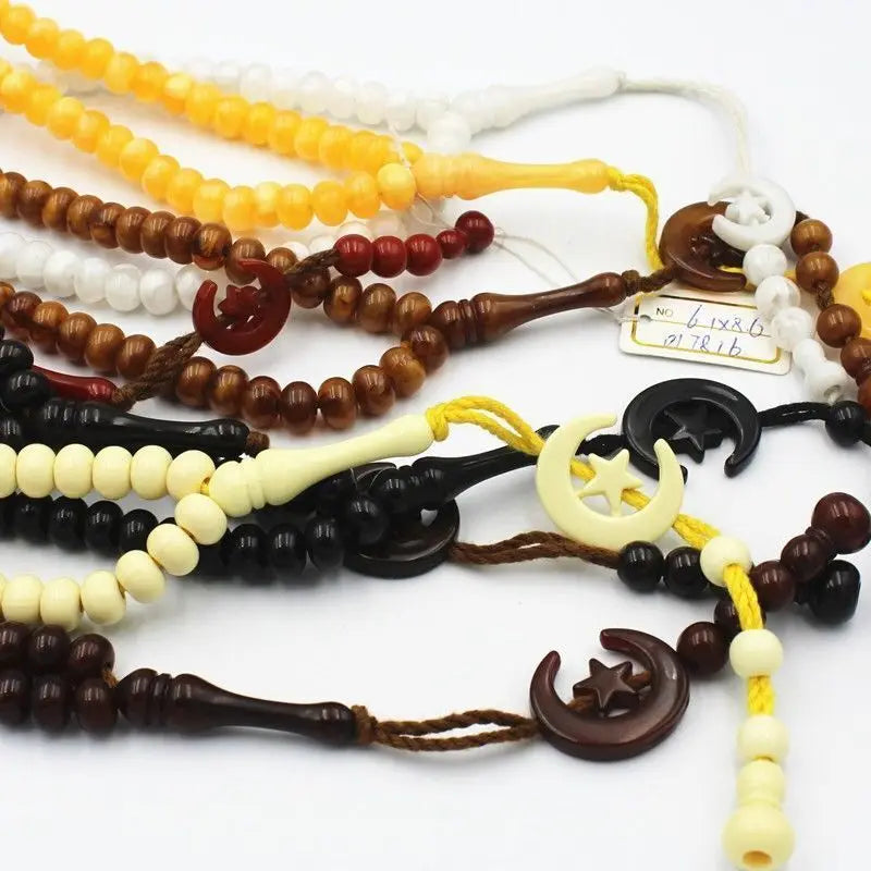 Islamic Prayer Acrylic 99 Pieces Beads Muslim Rosary Beads Ramadan Eid Gifts