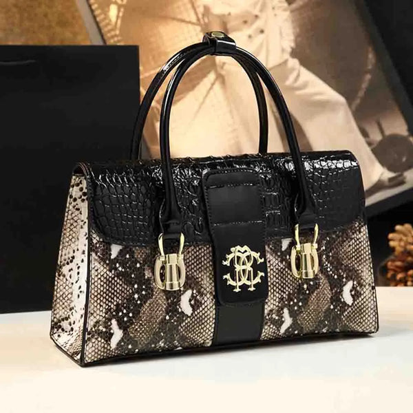 Fashion Trend Noble Women Handbag Alligator Pattern Luxury Ladies Party Handbag