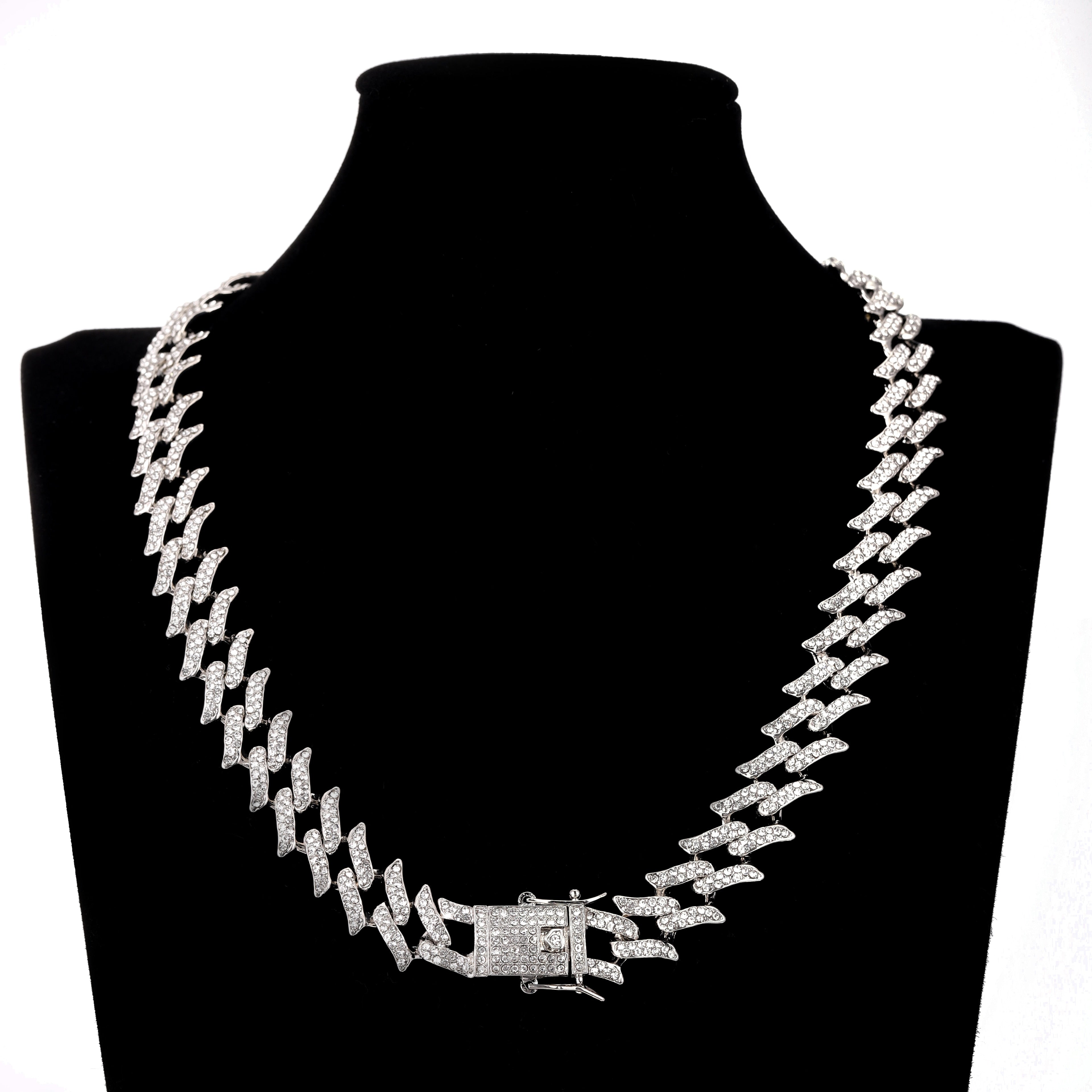 Prong 16mm Cuban Chain Necklaces