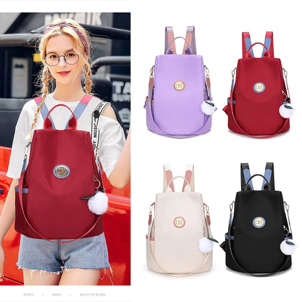 Fashion Student Backpack Oxford Cloth Shoulder Bags School Bags