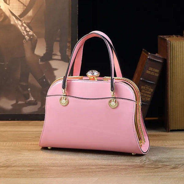 Temperament Women's Bag with Diamond Opening Design New Handbag Dinner Bag