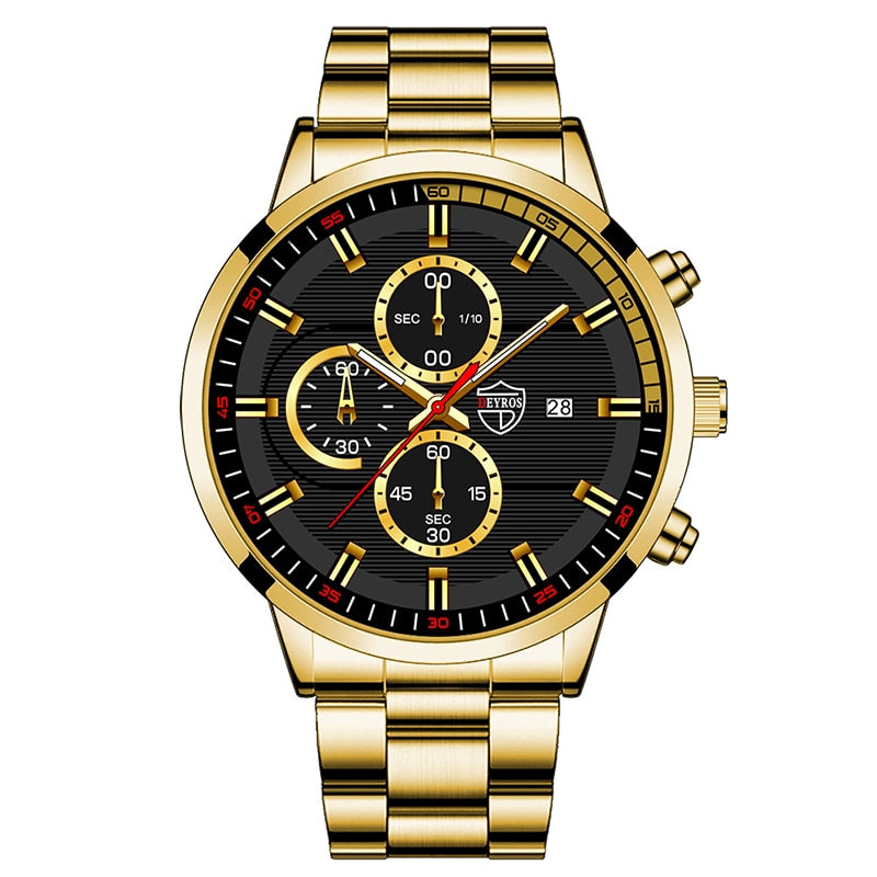 Men Fashion Luxury Sports Watches Mens Business Casual Quartz Wristwatch