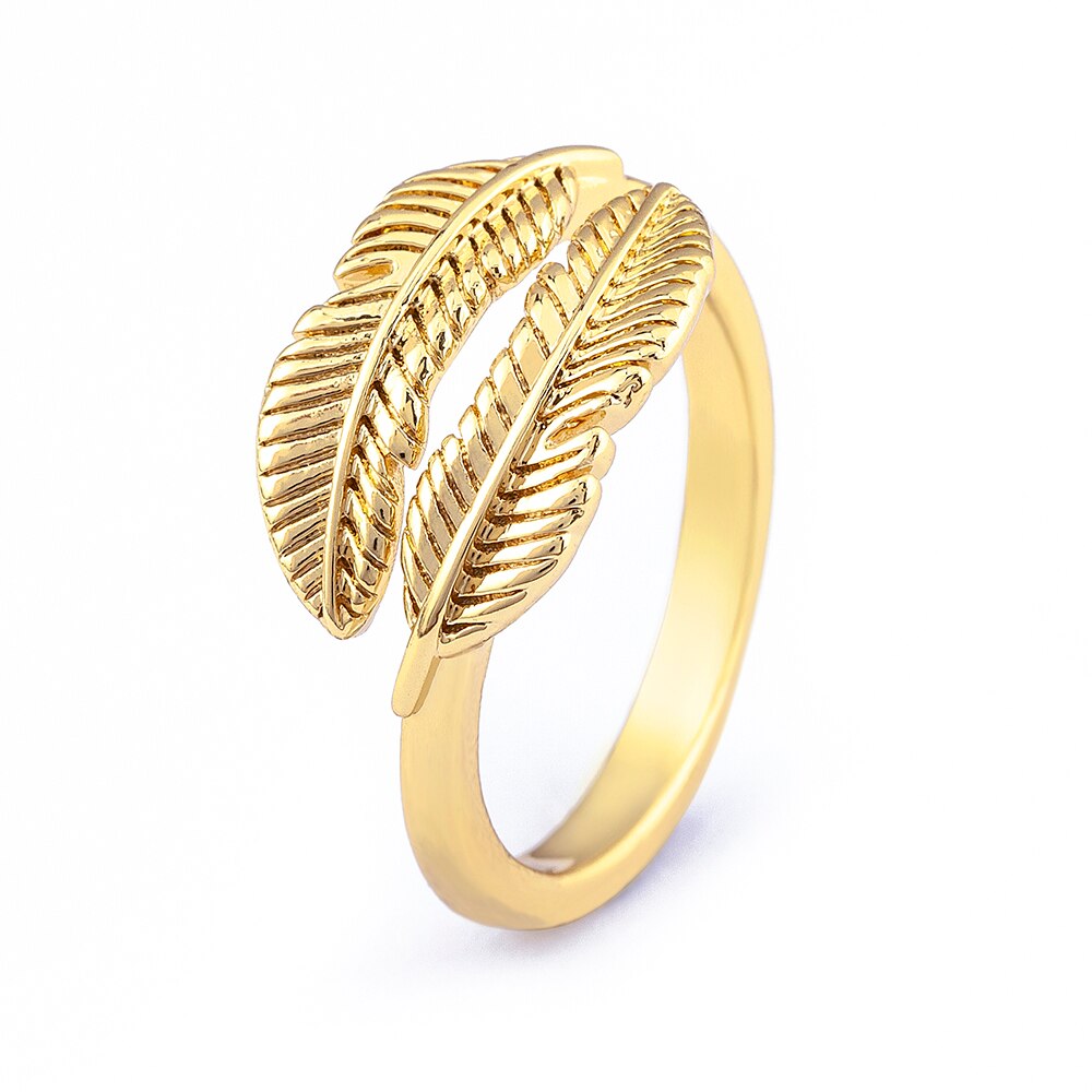 New Gothic Gold Color Adjustable Ring