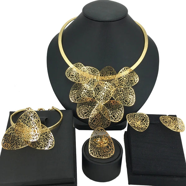 Fashion Dubai Brazilian Gold Plated Jewelry Sets for Women