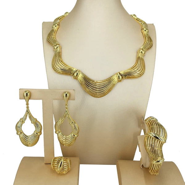 Dubai Fine Jewlery Exquisite Jewelry Sets Necklace for Women