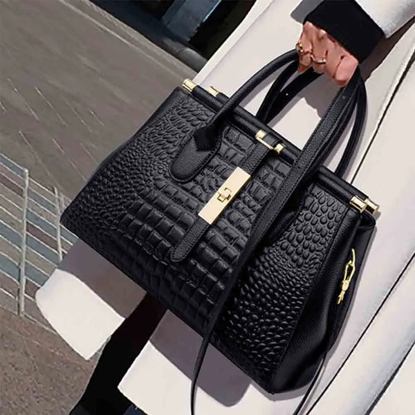 Crocodile Bags Luxury Designer Shoulder Bag Genuine Leather Tote Bag