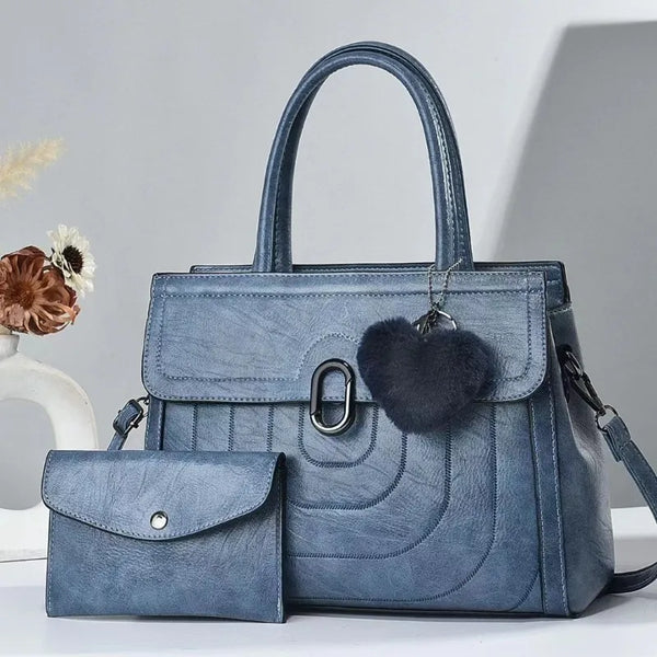 Fashion Soft Leather Single Shoulder Crossbody Composite Bag  Women Versatile Handbag