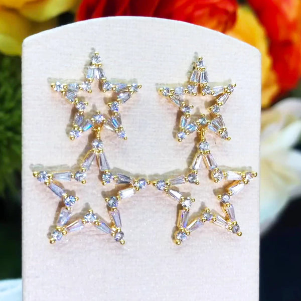 Trendy Stars Drop Earrings For Women Bohemian Earrings Geometric Drop Earring