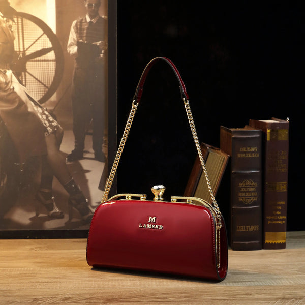 Handheld Bag With Diamond Inlaid Bag Aristocratic Temperament  Women's SHoulder Bag