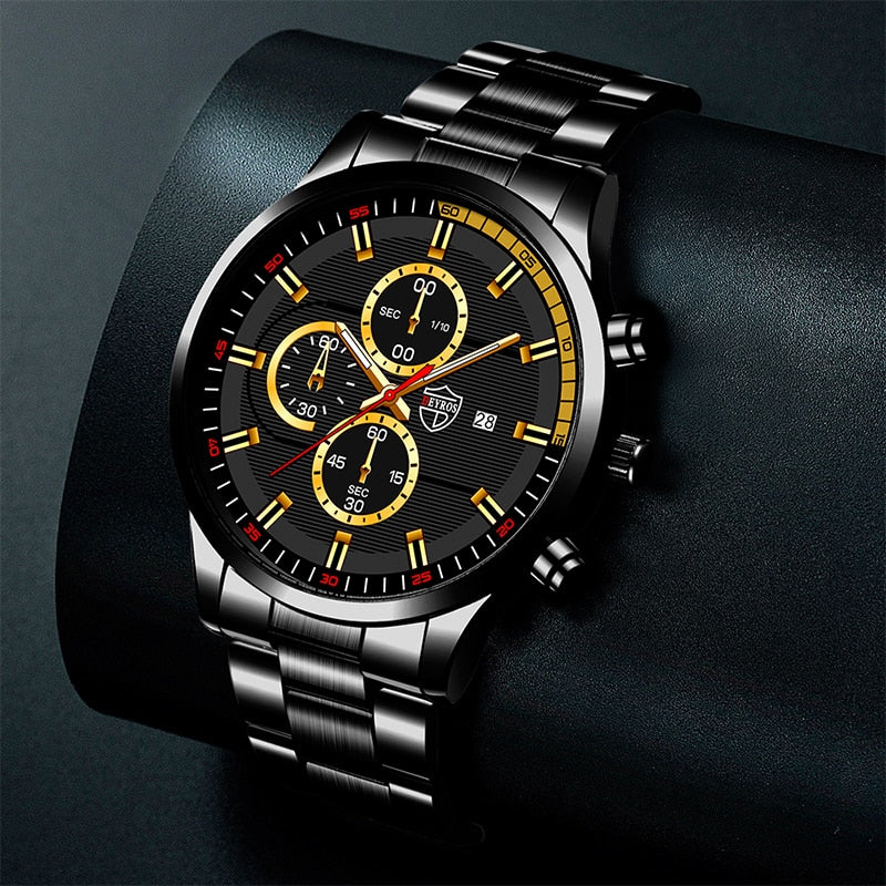 Men Fashion Luxury Sports Watches Mens Business Casual Quartz Wristwatch