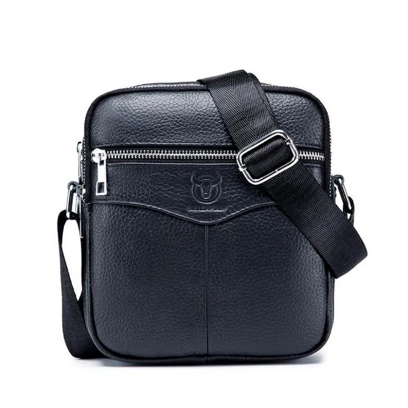 Genuine Leather Men Shoulder bag husband causal Crossbody Bags