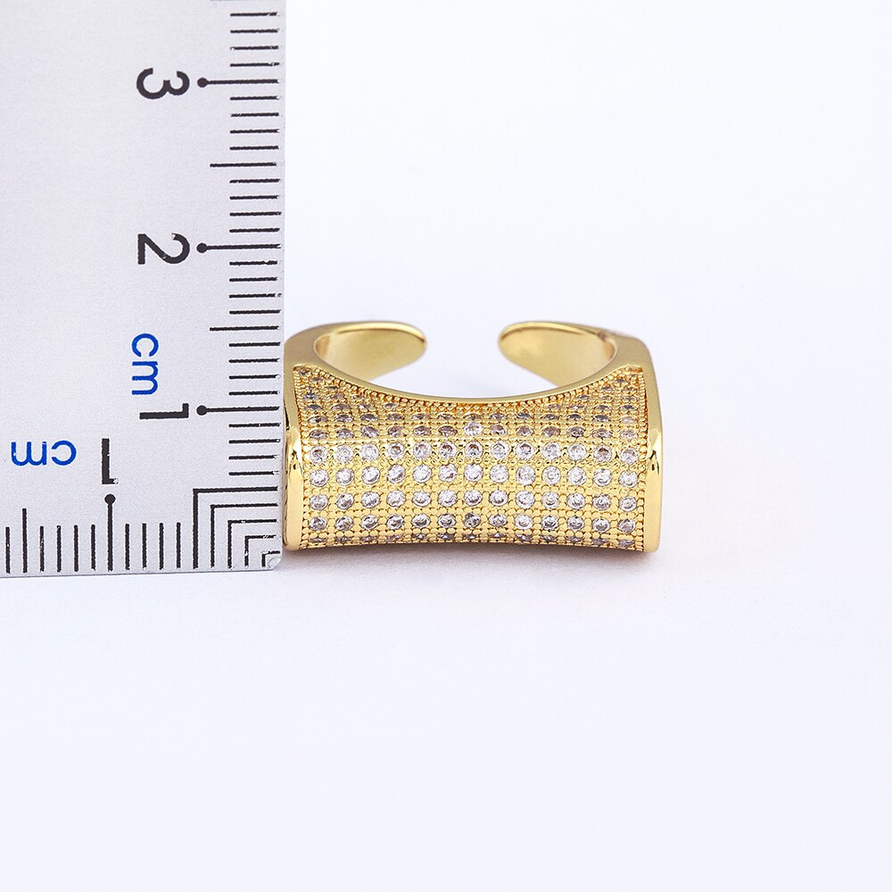 Zircon Geometric Zircon Rings For Women Men