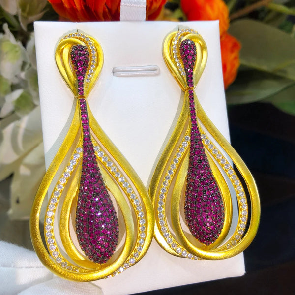 New Big Gorgeous Trendy Drop Earring For Girlfriend Mom Gifts