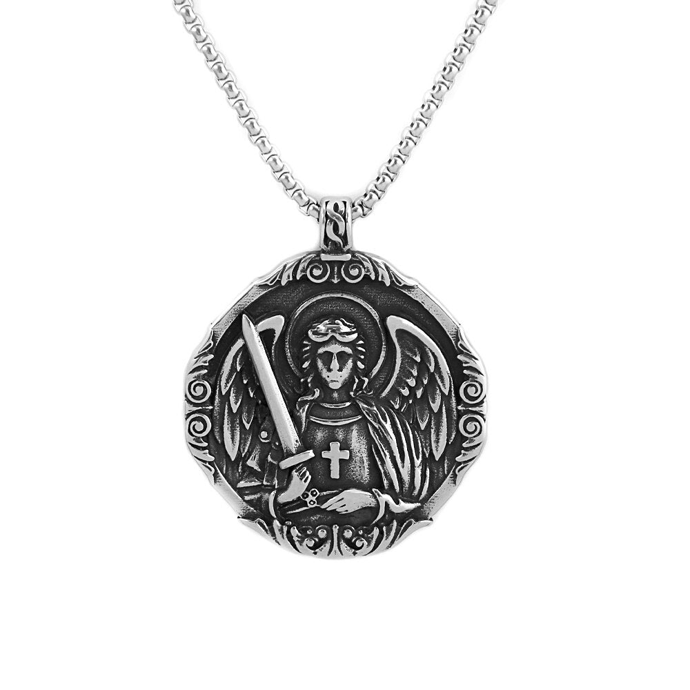 Vintage Classic Saint Michael Angel Pendant