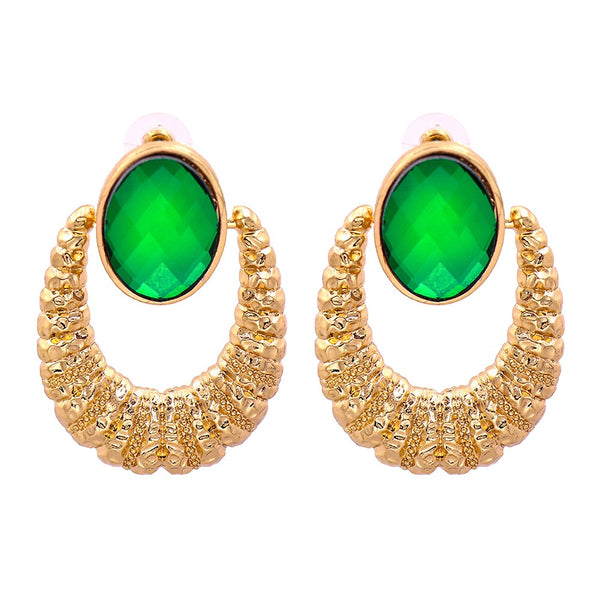 New Green Earrings Designer Rhinestone Dangle Earrings