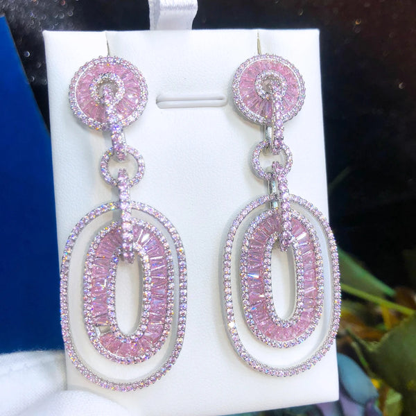 New Original Luxury Trendy Earrings  Oval Pendant Earrings Bohemia Women