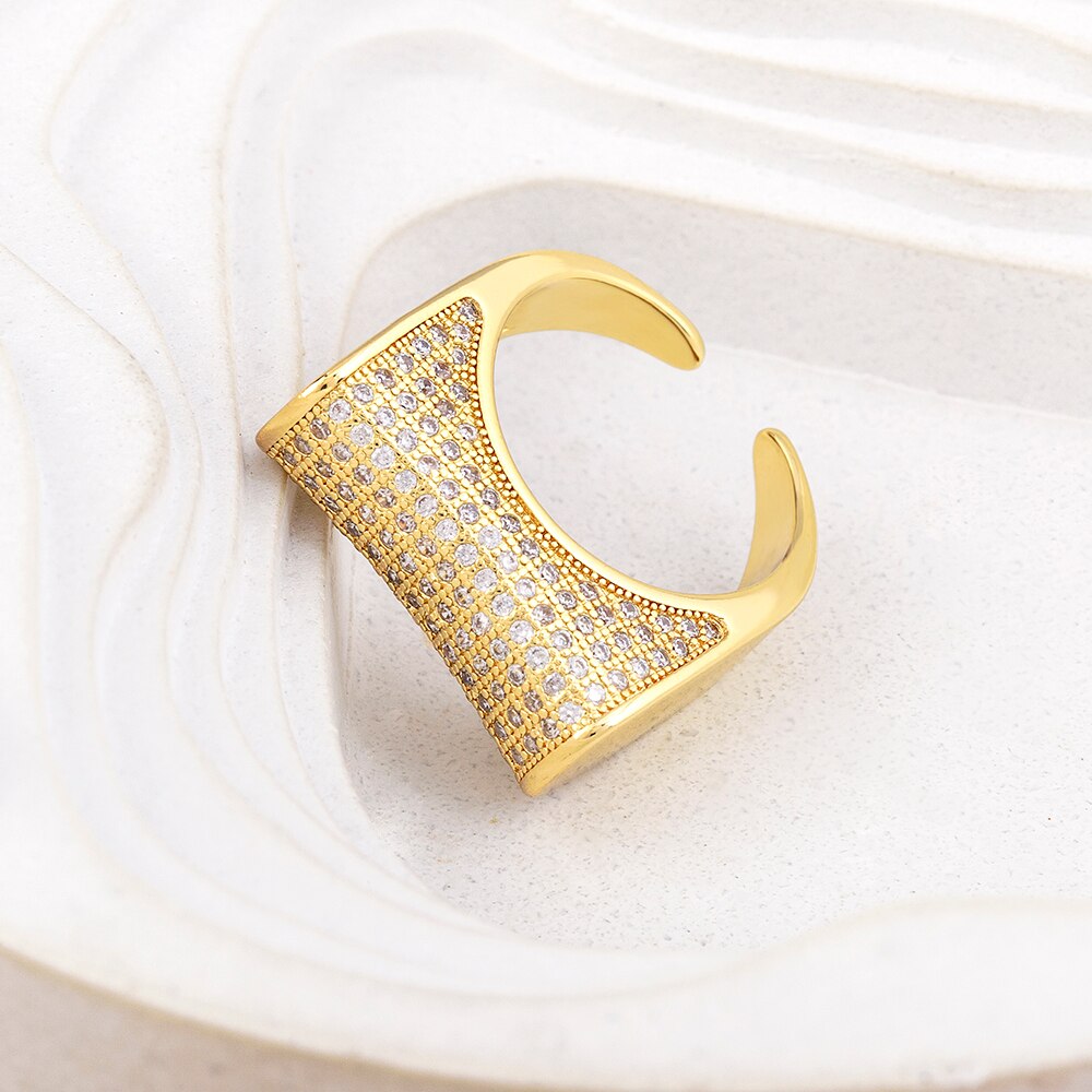 Zircon Geometric Zircon Rings For Women Men