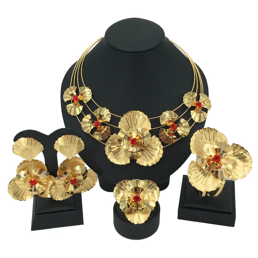 Big Jewelry Brazilian Jewelry Sets For Women Birthday Chritmas Gift