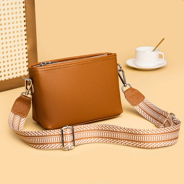 Genuine Cow Leather Crossbody Bags for Women