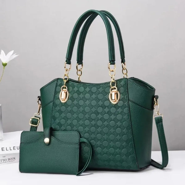 Leather Texture High Quality Tote Handbag Women's