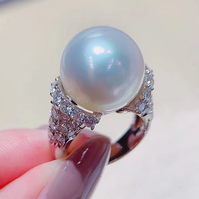 Sweet Imitation Pearl Rings Women