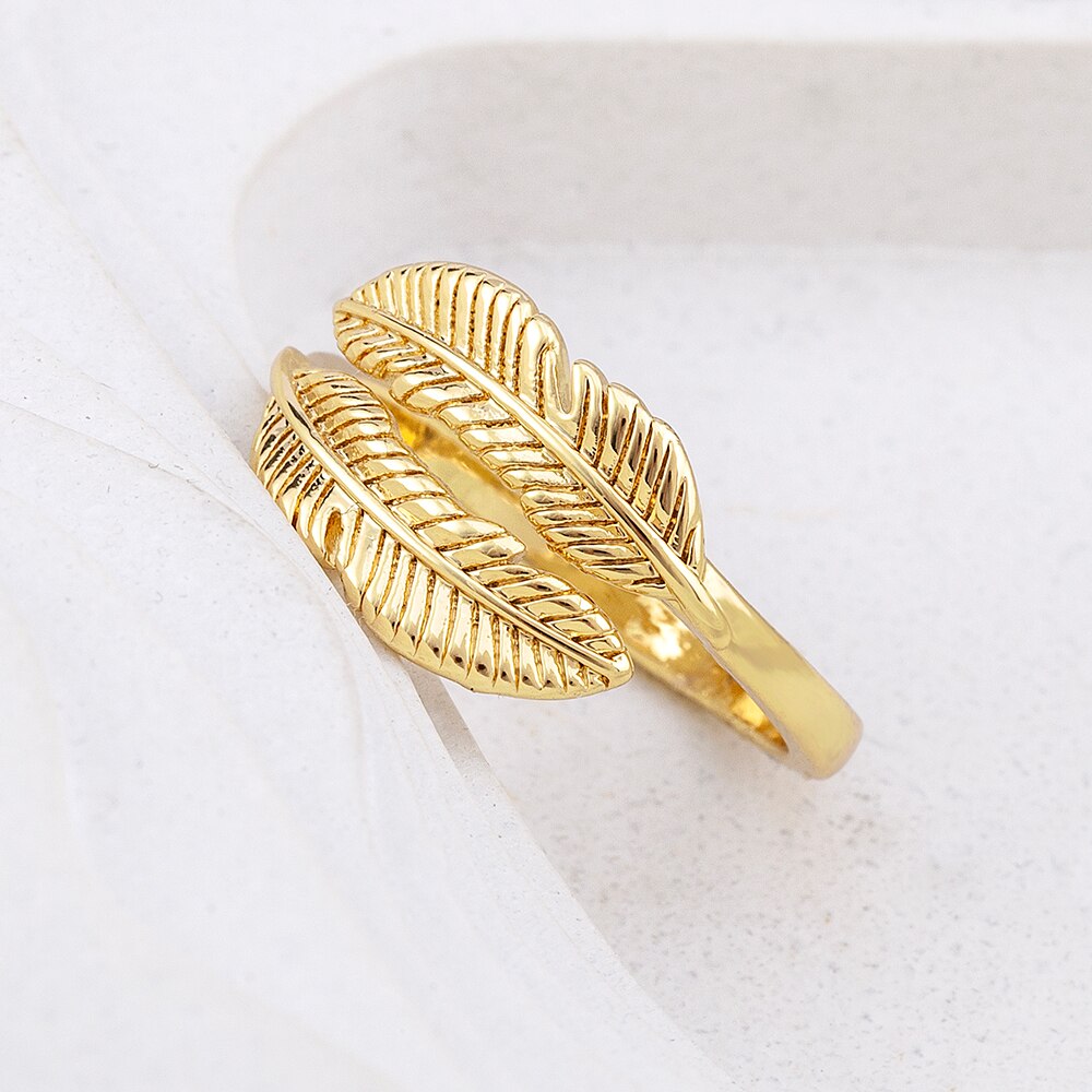 New Gothic Gold Color Adjustable Ring