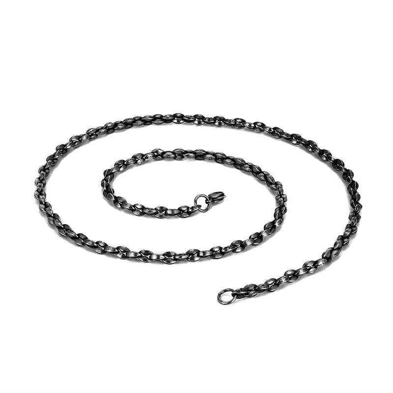 5mm Wide Necklace Stainless Steel Cuban Chain