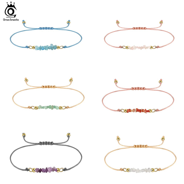 925 Sterling Silver Natural Gemstones Bracelet for Women