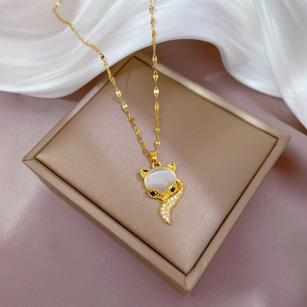 Gold Color Multi Style  Flower Heart Bird Abimal Pendant Necklace For Women