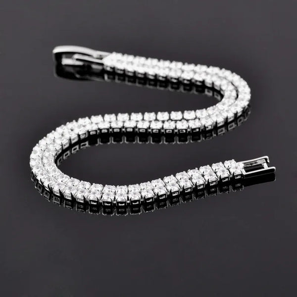 16CM Round AAA Cubic Zirconia Tennis Bracelet For Women