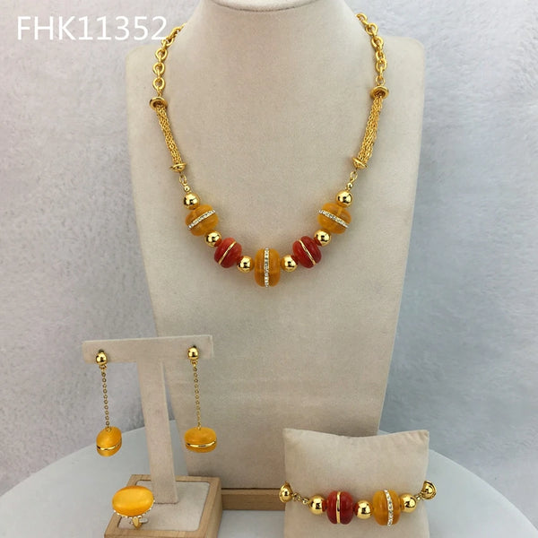 Luxury  Dubai Fine Jewelry Sets High Quality Necklace for Women