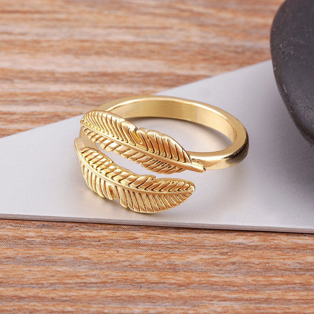 New Gothic Gold Color Adjustable Ring