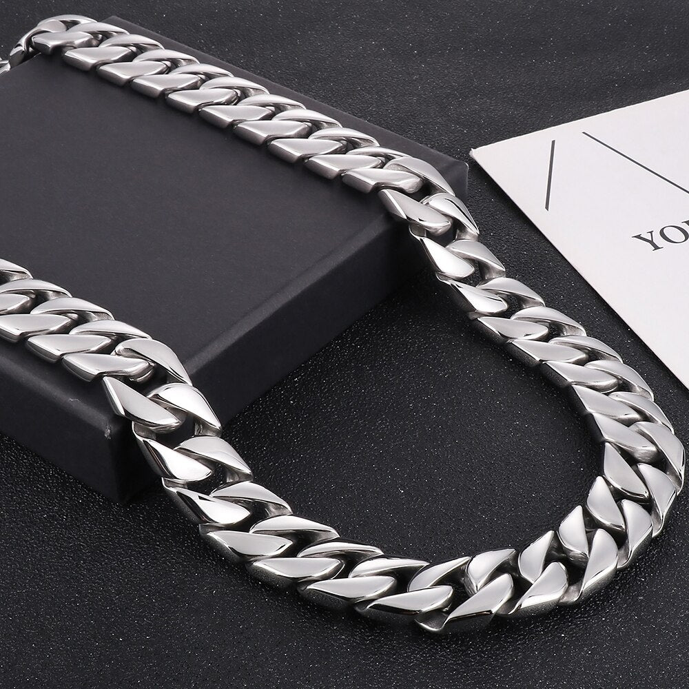 Heavy Stainless Steel Choker Necklace For Men