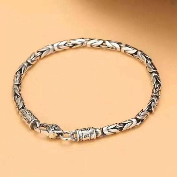 Silver Color Men's Safe Braided Bracelets Trendy Niche For Boyfriend Gift Bracelet for women