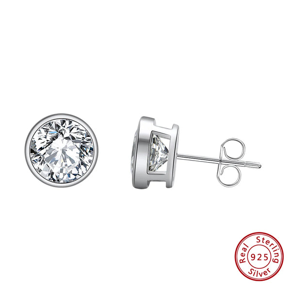 925 Sterling Silver Stud Earrings For Women