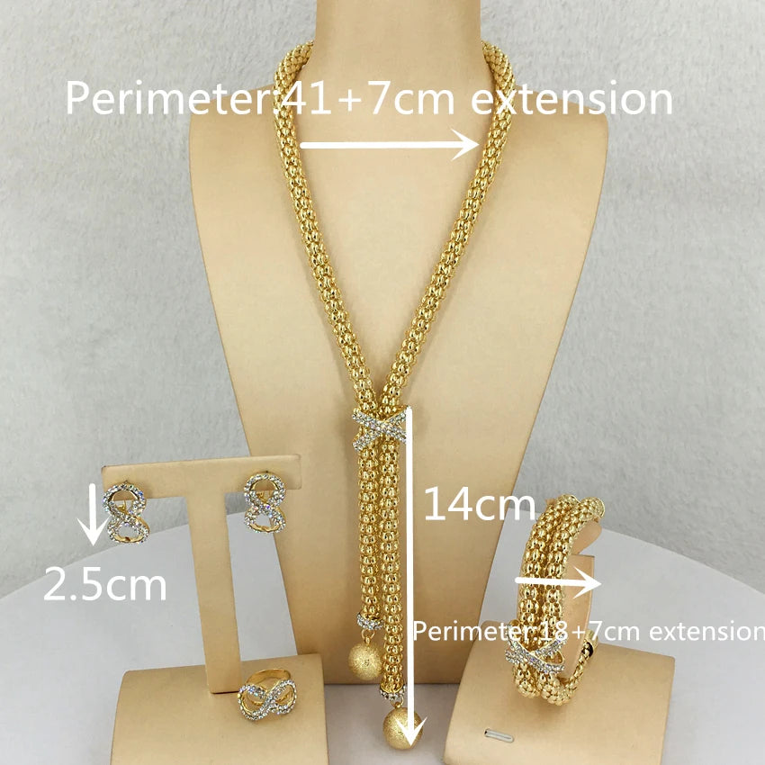 Chain Necklace Classic Jewelry Sets for Women African Jewelry Sets