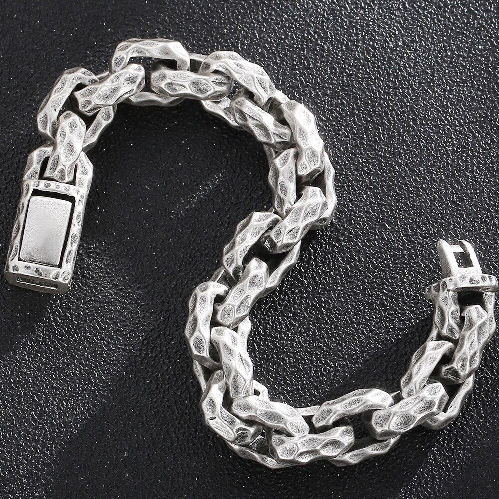 Matter Stainless Steel Link Chain Man Bracelet for Men