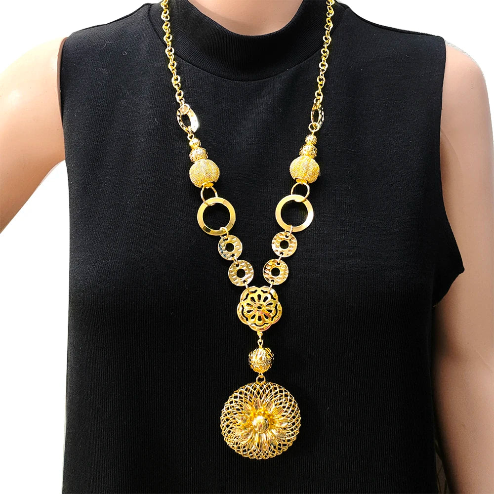 New Bead Jewelry Pendant Necklace Tassel Long Geometric Vintage Bohemian Chain Necklace