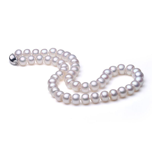 White Freshwater Natural Pearl Necklace For Women