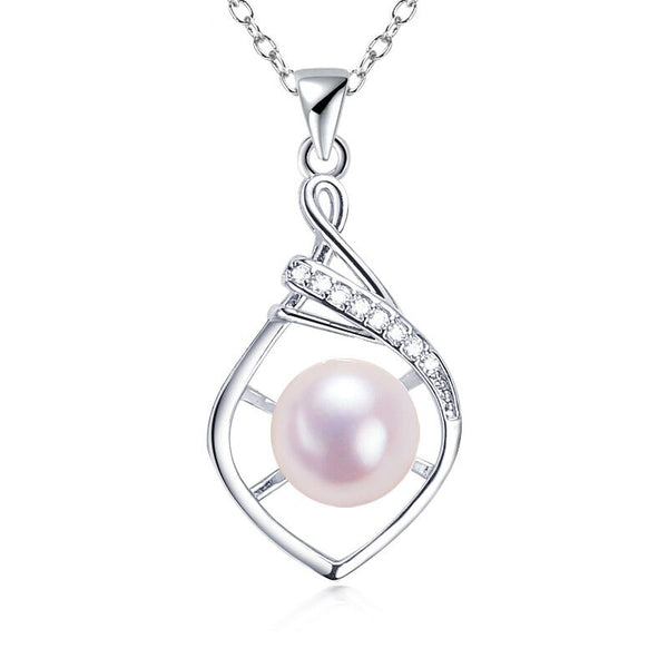 Fine Pearl Pendant 925 Silver And 18K Gold Plating Jewelry