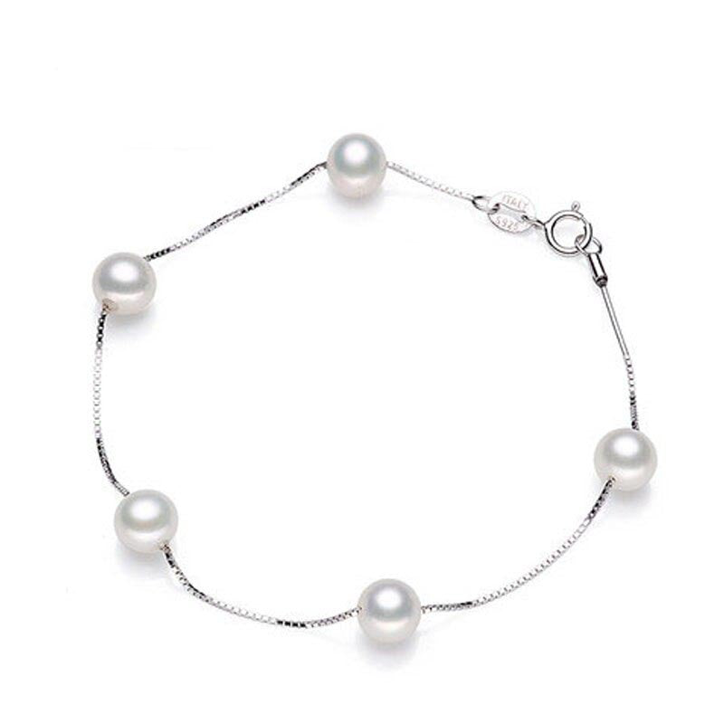 Bracelet Pearl Jewelry 925 Sterling Silver Starry Sky Bracelet