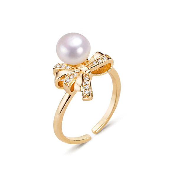 100% Real Natural Pearl Ring