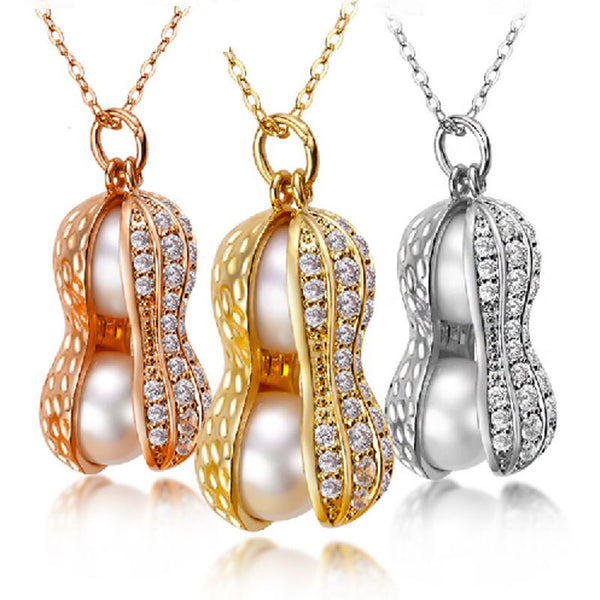 Pearl Necklace Pearl Jewelry Natural Freshwater Pearl Peanut Pendants