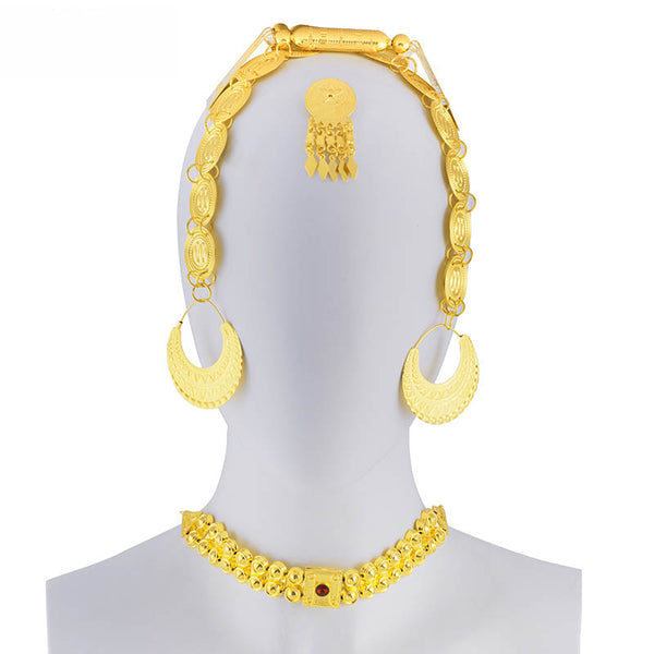 Eritrean Wedding Traditional Jewelry Five Pcs Choker Sets