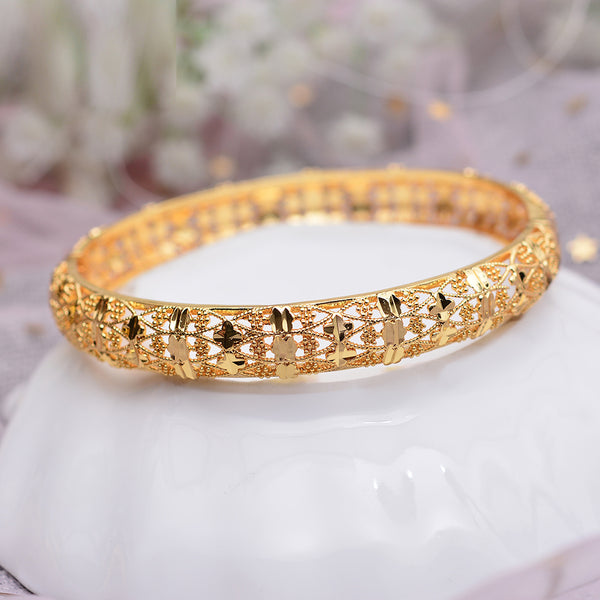 Ethiopian Jewelry Gold Color Bangles Dubai Gold Bangles For African Bangles