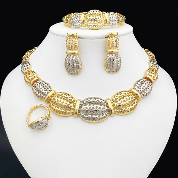 women Jewelry Set Necklace Earrings For Women Big Bracelet