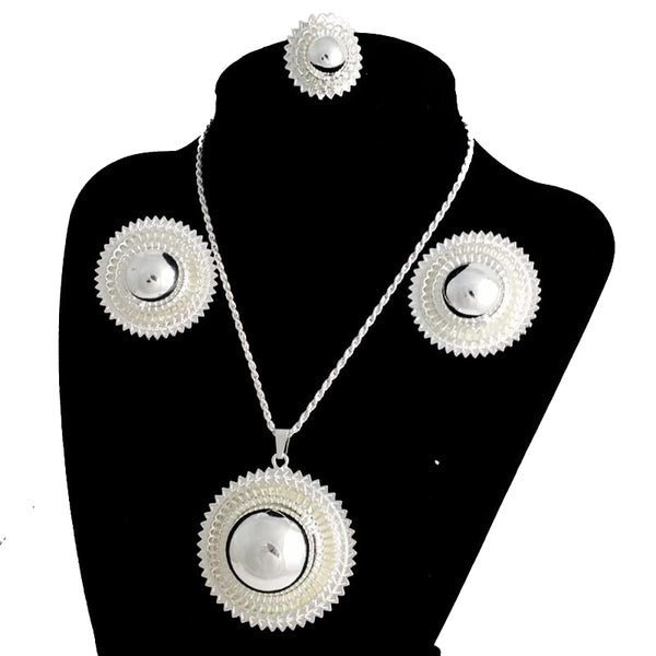 Big Size Ethiopian Bridal Jewelry Sets For Women