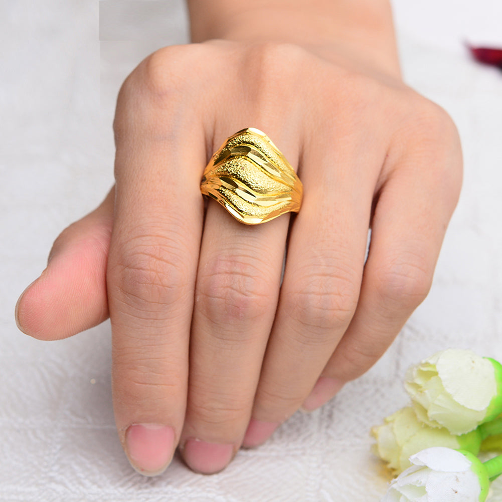 Gold Rings Adjust Ethnic Ring For Women Dubai Gold Rings