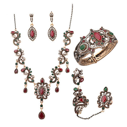 4Pcs/lot Boho Turkish Jewelry Sets